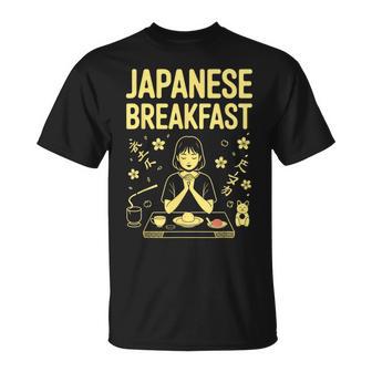 和朝食 禅 朝 みそ 米茶 グラフィックアート Tシャツ - Kawaiitshirt