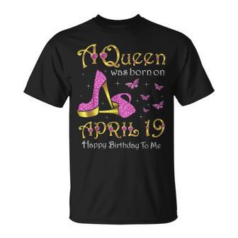 女王は4月19日、4月19日に誕生した誕生日パーティー。 Tシャツ - Kawaiitshirt