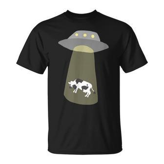 宇宙船 牛 宇宙人 誘拐 Tシャツ - Kawaiitshirt