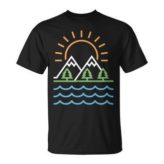 山と海 Tシャツ - Kawaiitshirt