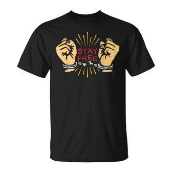 手錠ステイフリーtシャツ 伝統的な刑務所の刑務所休憩 Tシャツ - Kawaiitshirt