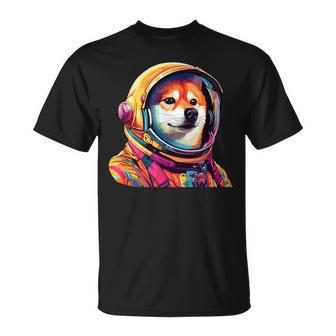 柴犬 面白いtシャツ 犬 宇宙飛行士 かわいい メンズ 子供 おもしろ 服 グッズ ネタ 犬好き Tシャツ - Kawaiitshirt
