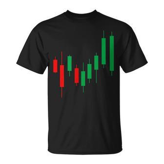 株式トレーダーローソク足ハートビートデーブローカーライフアパレル Tシャツ - Kawaiitshirt