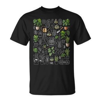 植物愛好家 グラフィック ボタニカル 花 ボタニスト 観葉植物 Tシャツ - Kawaiitshirt