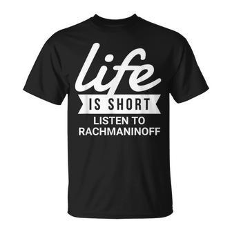 楽しいピアニスト人生は短いですラフマニノフ Tシャツ - Kawaiitshirt