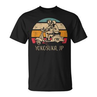 横須賀ジャパン ビンテージスタイル スクーターデザイン Tシャツ - Kawaiitshirt