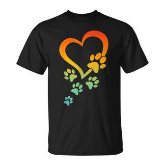 犬の肉球 ハート ベビードッグ 犬の肉球 ハート 犬の肉球 Tシャツ - Kawaiitshirt