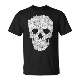 猫 スカル キティ スケルトン ハロウィン コスチューム アイデア Tシャツ - Kawaiitshirt