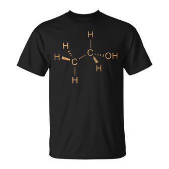 科学 エタノール アルコール化学 白化学 Tシャツ - Kawaiitshirt