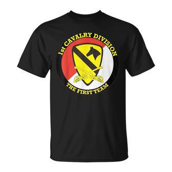 第1騎兵師団「The First Team」軍隊 Tシャツ - Kawaiitshirt