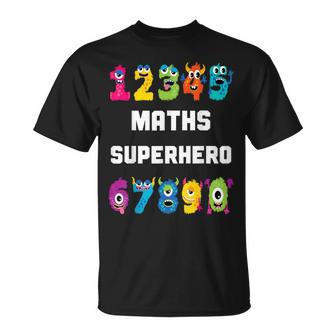 算数スーパーヒーロー、面白いモンスターナンバー、算数 Tシャツ - Kawaiitshirt