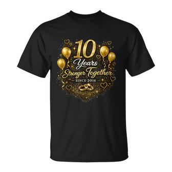結婚10周年を祝う 結婚10周年 Tシャツ - Kawaiitshirt
