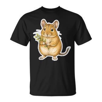 緑の枝を持つデグー Tシャツ - Kawaiitshirt