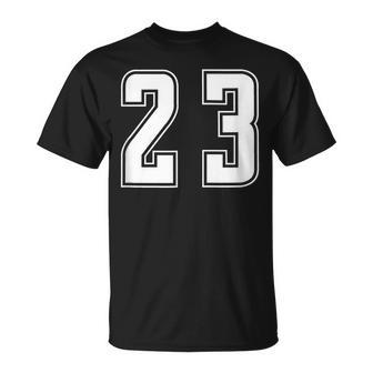 背番号 23 チーム短大スポーツ背番号付きユニフォーム Tシャツ - Kawaiitshirt