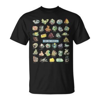 鉱石 鉱石 クリスタル シャツ Tシャツ - Kawaiitshirt