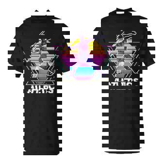 陸上競技 やり投げ スポーツ レトロ ヴィンテージaporwave 90 年代 Tシャツ - Kawaiitshirt