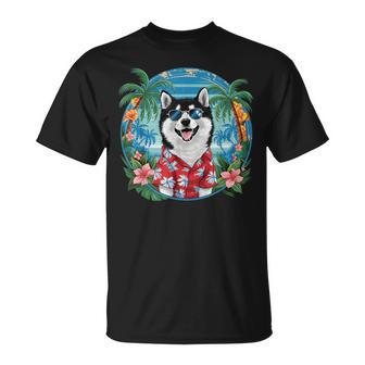 面白い 柴犬 夏 ハワイアン バイブ トロピカルビーチ Tシャツ - Kawaiitshirt