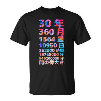 面白い30歳の誕生日の古いメーター 面白い30歳のギフト 女性 男性 面白い電卓 30歳の誕生日のギフト Tシャツ - Kawaiitshirt