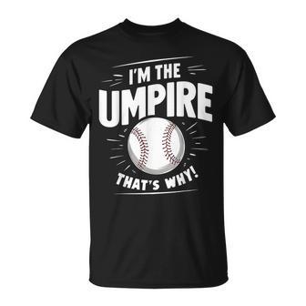 面白い野球審判シャツ メンズ I Am The Umpire Tシャツ - Kawaiitshirt