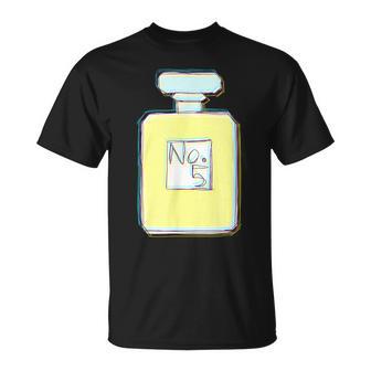 香水 ビン 瓶 No5 パフューム 現代アート おしゃれ かわいい デザイン Tシャツ - Kawaiitshirt