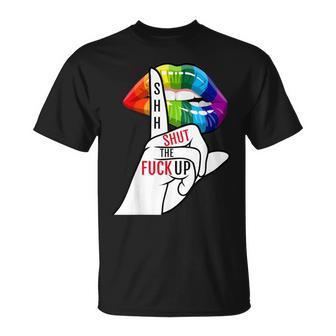黙ってろよ Lgbtq Tシャツ - Kawaiitshirt