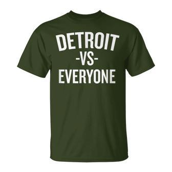 Detroit Vs Everyone Halloween Christmas Cool H T-Shirt - Monsterry
