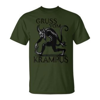 Grussom Krampus Dark Christmas Horror Krampusaludos Camiseta unisex - Regaloses
