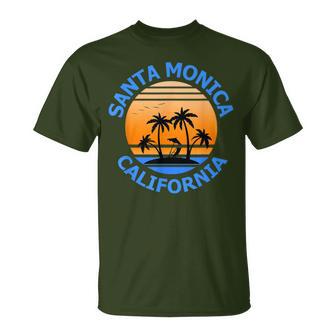 Santa Monica Deacances California T-Shirt - Cadeauxyz