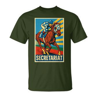 Secretariat Horse Horse Racing Del Mar Santa Anita Horse T-Shirt - Thegiftio