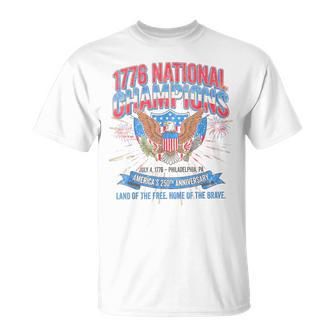 1776 National Champions July 4 1776 – Philadelphia Pa T-Shirt - Thegiftio UK