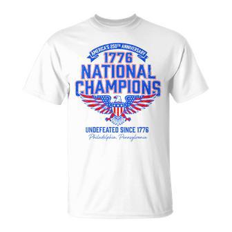 1776 National Champions Undefeated Since 1776 T-Shirt - Thegiftio UK
