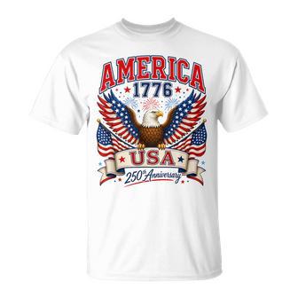 250 Anniversary Usa 250Th American 250 Years 4Th July 2026 T-Shirt - Thegiftio UK