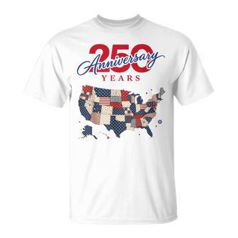 250年の独立記念日 愛国心が強い250周年 アメリカ Tシャツ - Kawaiitshirt