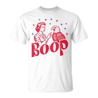 4Th Of July Boop Woman Bald Eagle Patriotic Men T-Shirt - Thegiftio UK