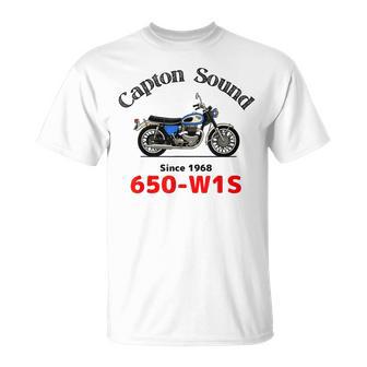 650-W1s Captonound 青タンク 旧車 Tシャツ - Kawaiitshirt