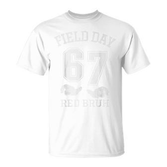 67 Field Day Red Bruh Six Seven Gen Alpha Teacher Kids T-Shirt - Thegiftio UK