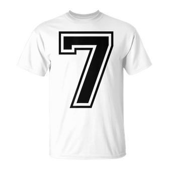 7歳の誕生日おめでとうのツインデーのためのナンバー7ジャージ。 Tシャツ - Kawaiitshirt