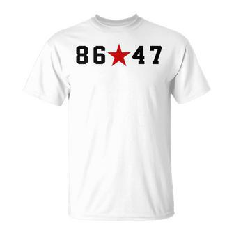 8647 Impeach 47 No Kings In America 86 47 Retro Us Flag T-Shirt - Thegiftio UK
