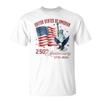 America 250 Anni Usa Bandieratati Uniti 4 Luglio 2026 1776 Maglietta - Novitaregali
