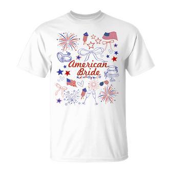 American Bride Patriotic Wedding Celebration T-Shirt - Thegiftio UK