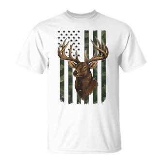 American Flag Deer Hunting Camouflage Boys Youth Camo T-Shirt - Thegiftio UK
