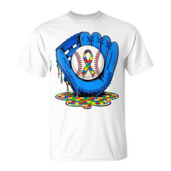 In April We Wear Blue Autism Baseball Drip Youth T-Shirt - Thegiftio UK