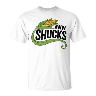 Aww Shucks Corn Pun Corn On The Cob T-Shirt - Thegiftio UK