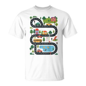 On Back Tired Dads Club Car Race Track On Dad Daddy Mens T-Shirt | Mazezy