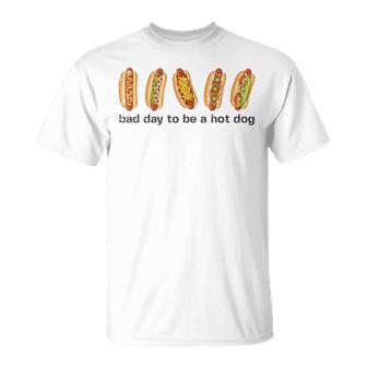 Bad Day To Be A Hot Dog 4Th Of July Kids T-Shirt | Mazezy