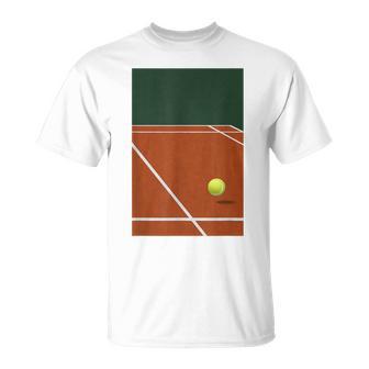 Balles De Tennis Joueur De Tennis Tournoi Orangeert T-Shirt - Cadeauxyz