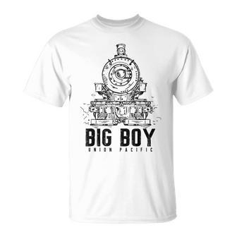 Big Boys Union Pacific Types Of Trains Locomotives Apparel T-Shirt - Thegiftio UK