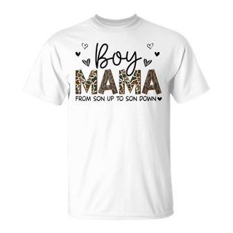 Boy Mama From Son Up To Son Down Camo Happy Mom T-Shirt - Monsterry