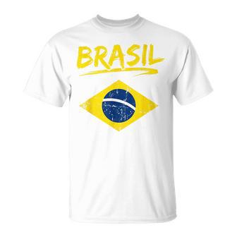 Brasil Con Colores De Bandera Brasileña Hombres Es Y Niños Brasil Camiseta unisex - Regaloses