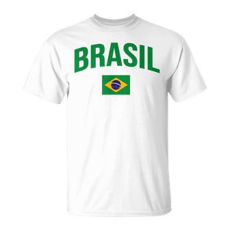 Brasil Flag Of Brazil Throwback Classic T-Shirt - Thegiftio UK